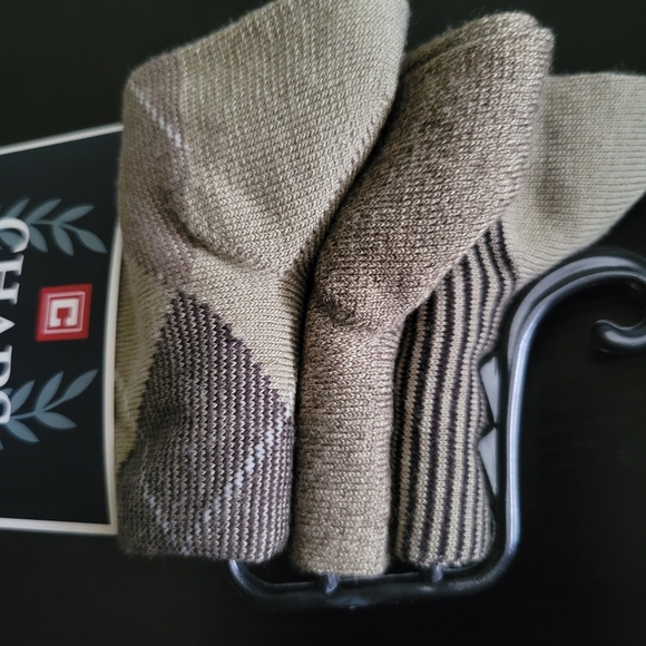 NWT 3 pack Chaps Men Dress Socks 7-12 size in Tan Colors - Picture 6 of 8